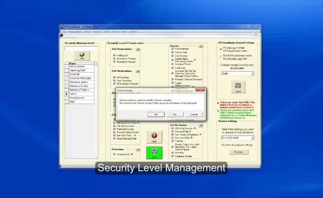 screenshot of K9 Koordinator